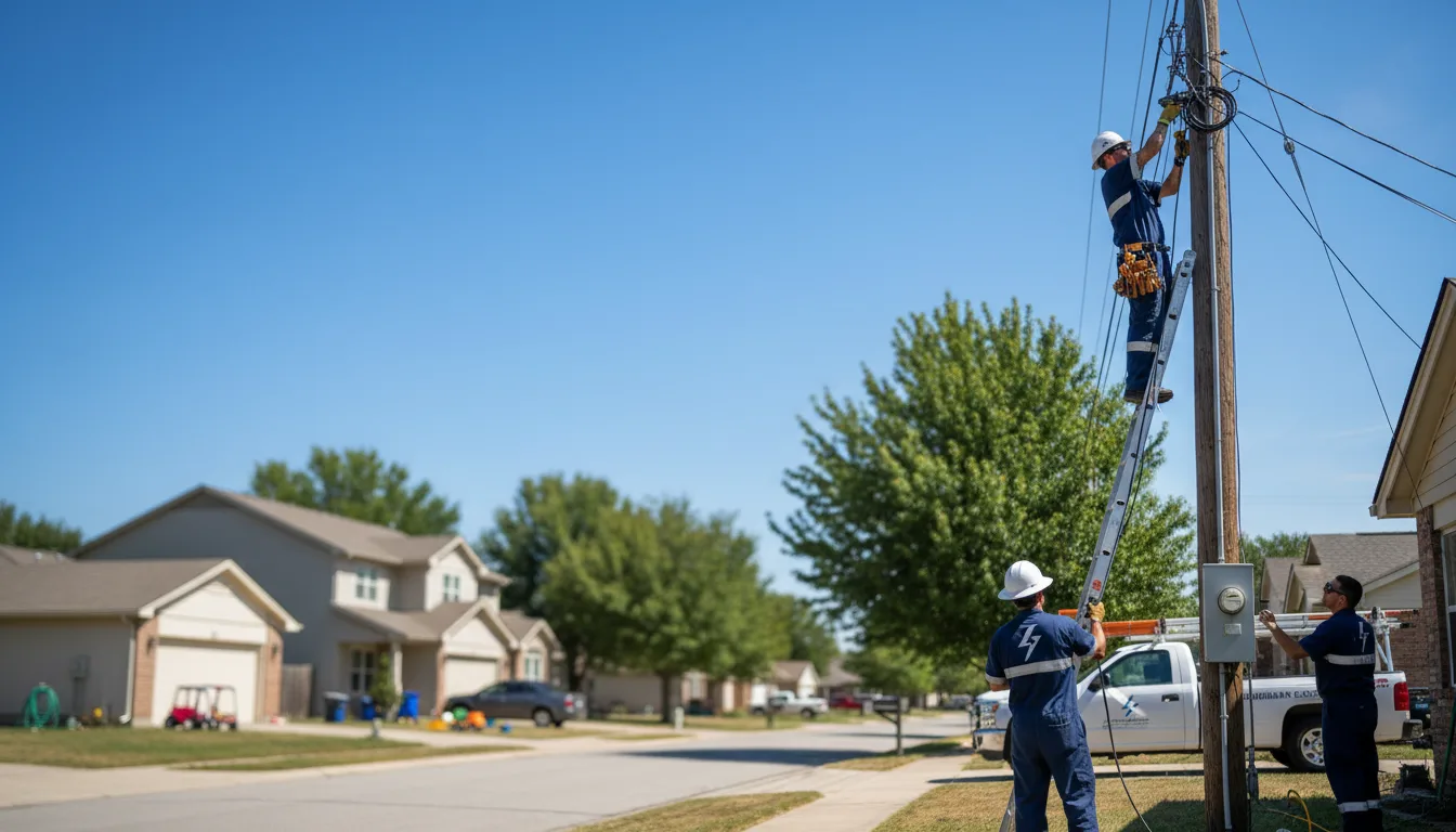 Residential electrician providing installation services in West Springfield, PA